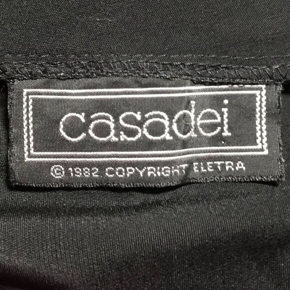 Vintage 80s Black Retro Whimsigoth Ruched Beaded Maxi Evening Dress / Size: M - Picture 5 of 5